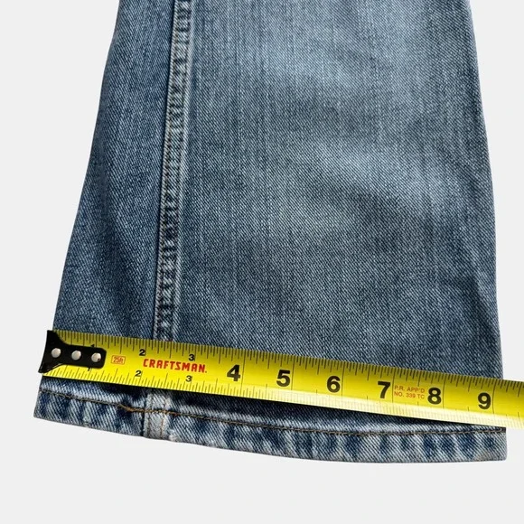 lei Jeans Vintage Y2K Bootcut Flare Juniors 5 Women's 28 100% Cotton Retro 90s - Picture 12 of 14